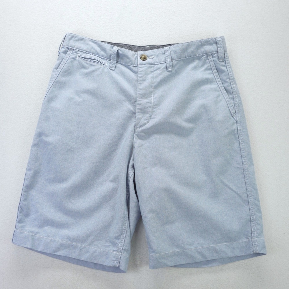 Polo Ralph Lauren Relaxed Fit Mens 30 Blue Oxford Cotton Chino Shorts Light Blue